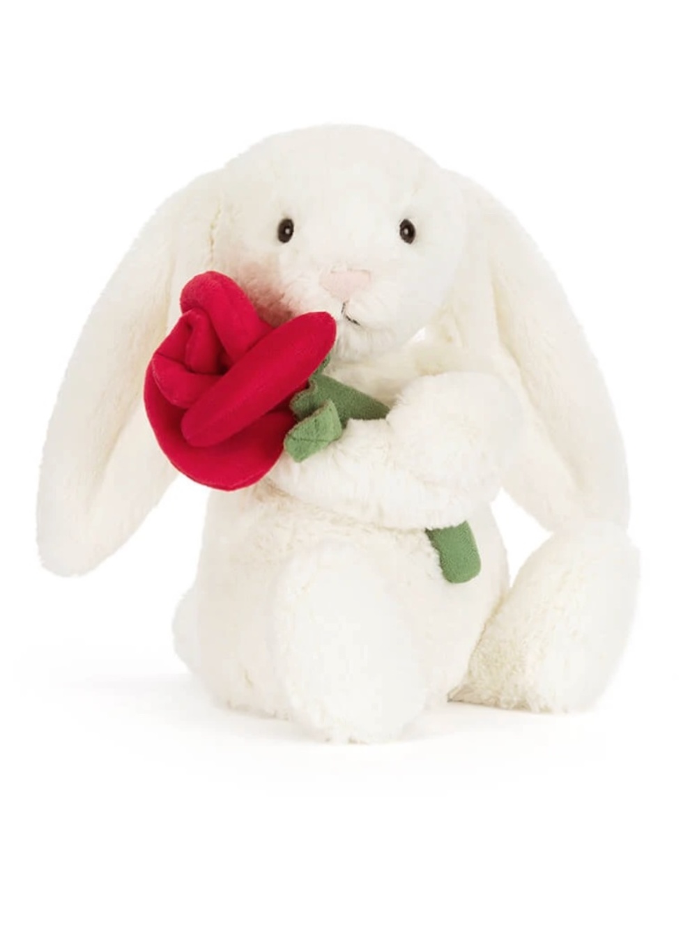 Jellycat Cream Bunny With Rose